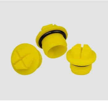 Threaded O-ring plug - Cross-shaped thread